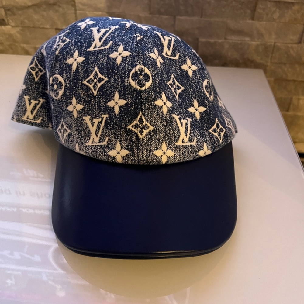 Louis Vuitton Blue Monogram Cap